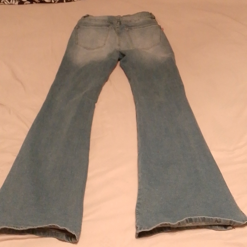 Vibe & Rant Flare Bottom High Rise Jeans - Picture 6 of 8